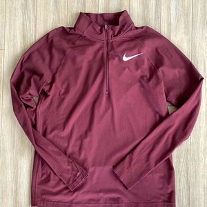 NIKE DRI FIT 3/4 VENTED ZIP
